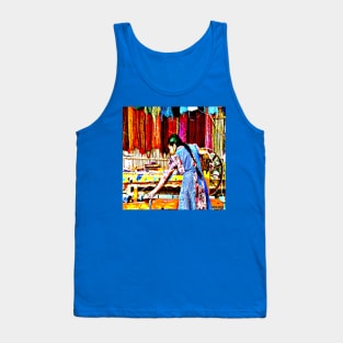 Oaxaca textile pixel professionals ecopop live color photograph Tank Top